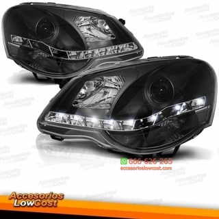 FAROS CON LUZ DIURNA DE LED VW POLO 9N3,05-09.CRI