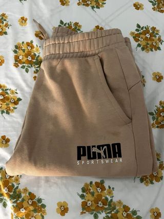 Pantalón chándal puma marrón 