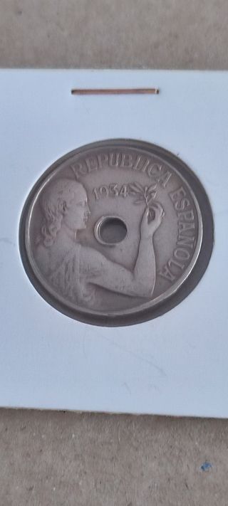 25 céntimos 1934