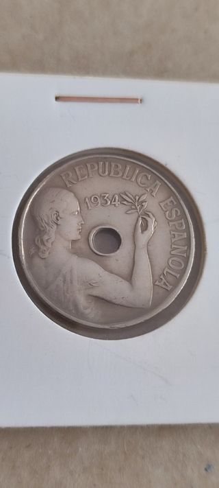 25 céntimos 1934