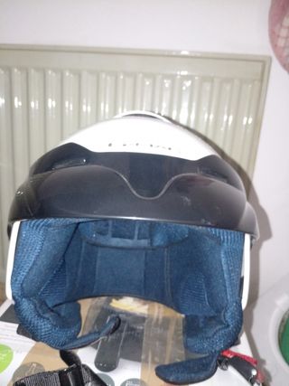 Casco de moto blanco