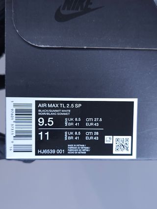 Nike Air Max TL 2.5 x Comme des Garçons Negro