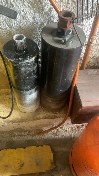 Taladro de columna hormigón + 2 brocas