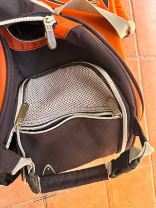 Borsa da tennis Head arancione e nera