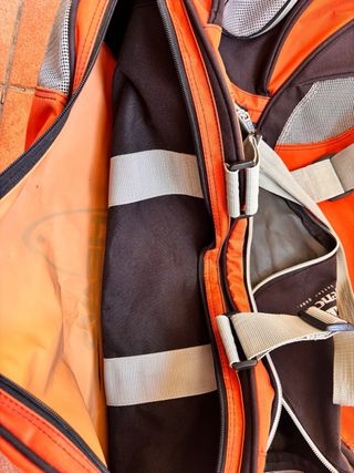 Borsa da tennis Head arancione e nera