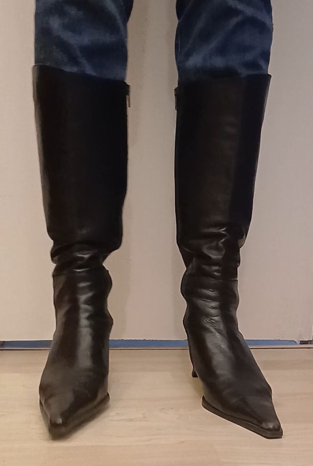 Botas de media caña con tacón