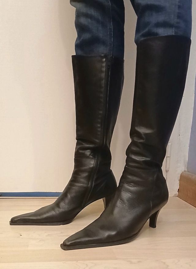 Botas de media caña con tacón