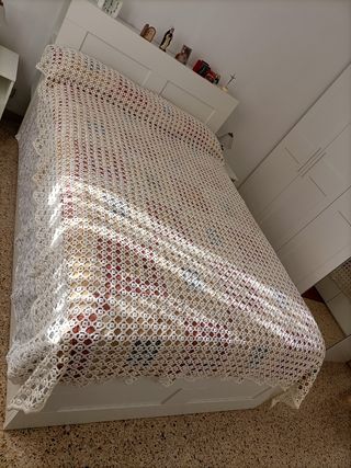 Colcha ganchillo,para cama de 2m,o de 1'50.
