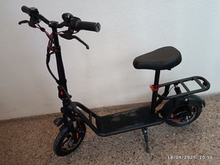 Patinete eléctrico con Cesta y Asiento excelente 