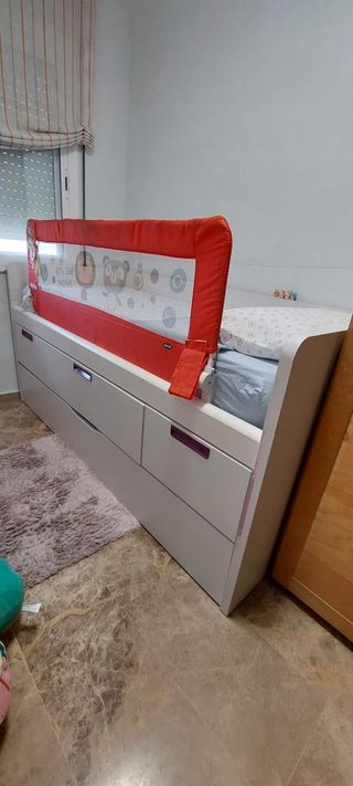 Cama juvenil con cajones