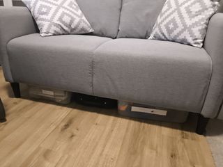 Sofá de 2 plazas gris