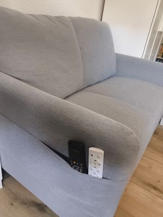 Sofá de 2 plazas gris