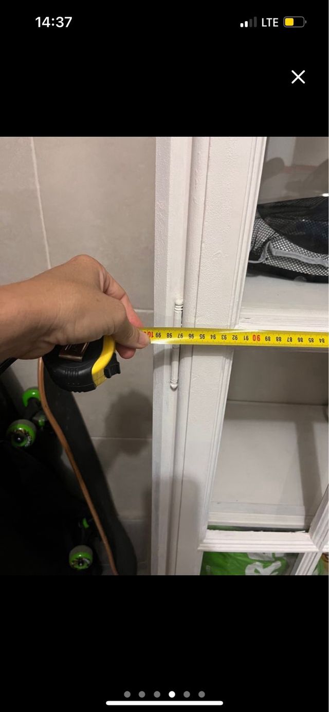 Mueble Vitrina Madera y Cristal