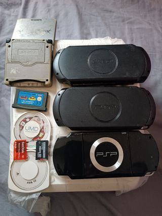 Nintendo Game Boy Advance SP y PSP