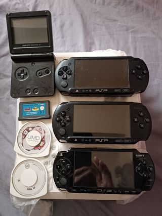 Nintendo Game Boy Advance SP y PSP