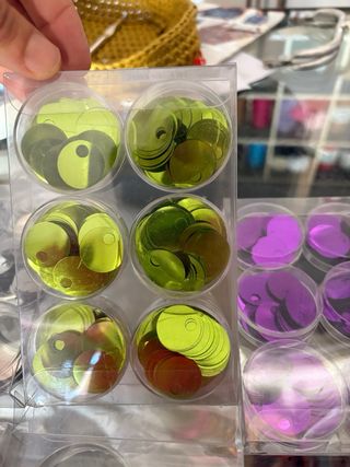 Tre confezioni Paillettes Rotonde Multicolore