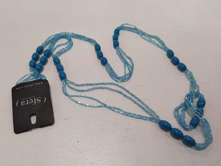 Collar Sfera azul con cuentas
