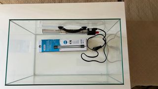 Pecera con luz LED y calentador