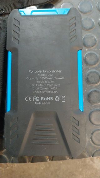 Arrancador Portátil D12 18000mAh