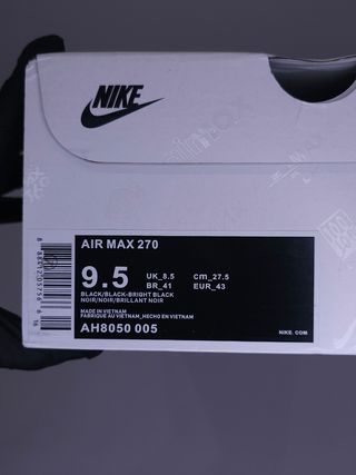 Nike Air Max 270 Triple Black