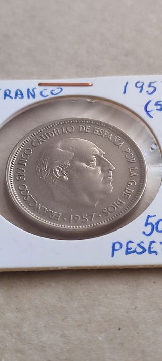 Moneda 50 Pesetas Franco 1957*(58)
