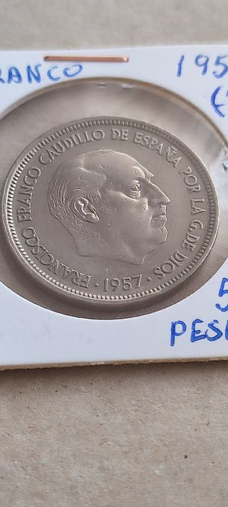 Moneda 50 Pesetas Franco 1957*(58)