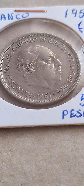 Moneda 50 Pesetas Franco 1957*(58)