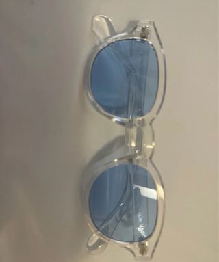Occhiali da sole trasparenti con lenti blu