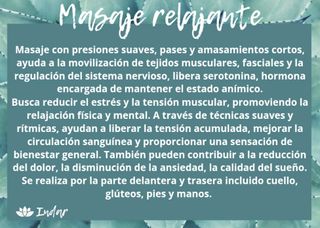 Masoterapia y quiromasaje