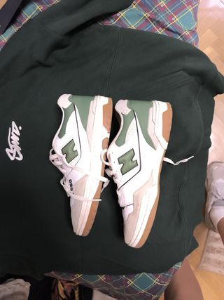 New Balance 550 verdes + Sudadera talla M