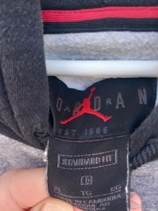 Sudadera Nike Jordan Gris Hombre