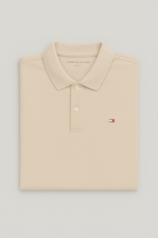 Camiseta Polo Tommy Hilfiger Beige Hombre
