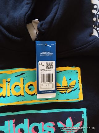 Sudadera Adidas Negra Multicolor