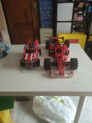 Lego Technic Coches de Carreras Rojos