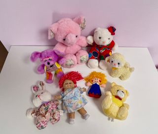 Lote Peluches y Muñecos Vintage