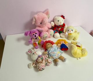 Lote Peluches y Muñecos Vintage