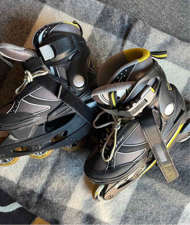 Patines en línea talla 34-35 con accesorios