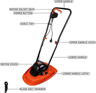 Cortadora de césped eléctrica BlackDecker BEMWH551