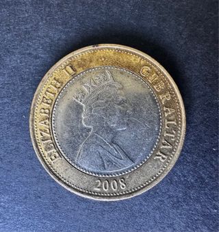Moneda Gibraltar 2008 Isabel II