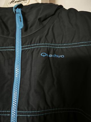 Giubbino Quechua nero decathlon