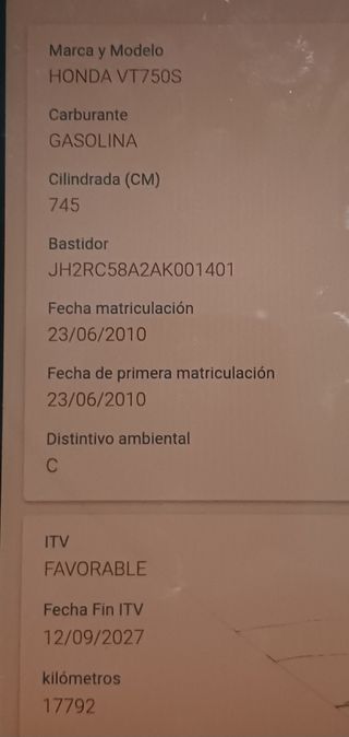 Honda VT 750 S 2010