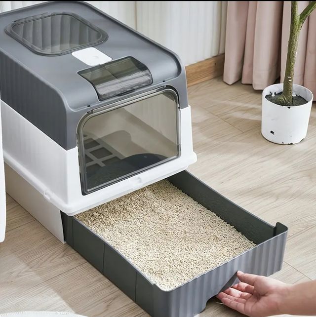 Caja Arena Gato Extra Grande y cuerda rascador
