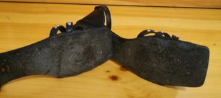 Sandali bassi in vera pelle con borchie - 37