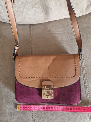Bolso Parfois doble cara marrón y morado
