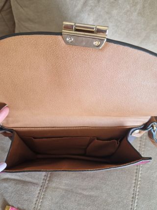 Bolso Parfois doble cara marrón y morado