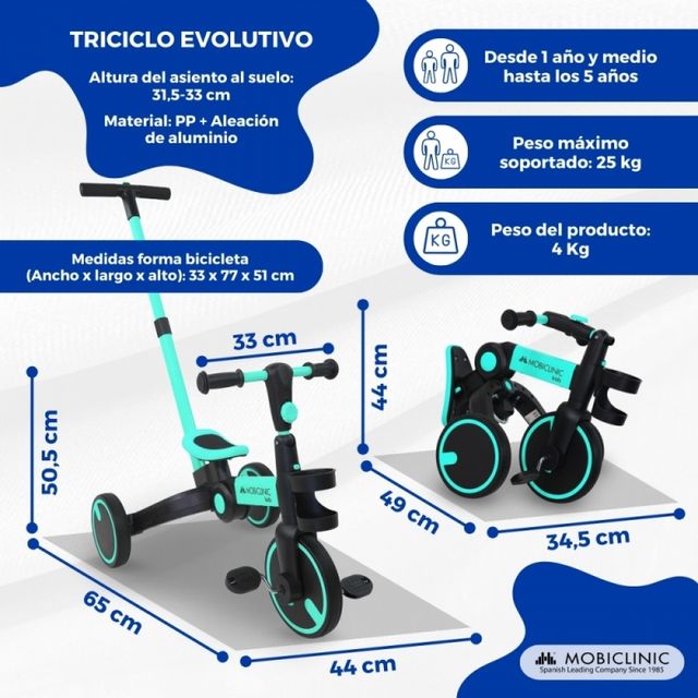 Triciclo multifunzione 5 in 1