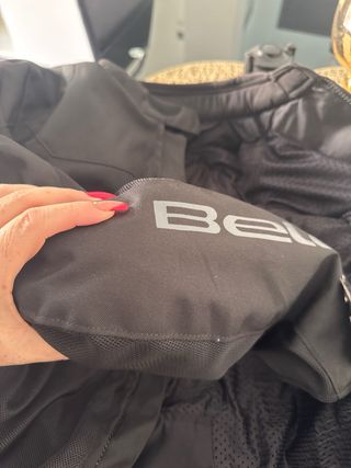 Chaqueta de moto negra