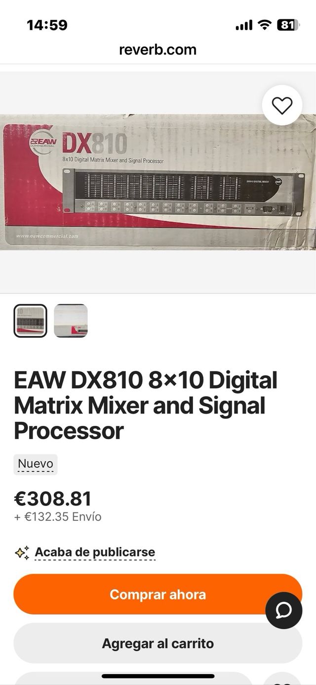 Mixer digitale e processore di segnale EAW DX810