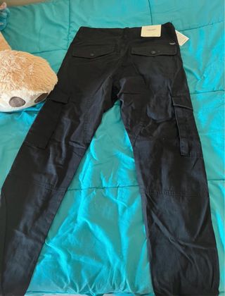 Pantalón Cargo Hombre Negro