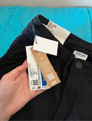 Pantalón Cargo Hombre Negro